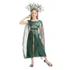 Costume d'Halloween pour femme - Costume de cosplay de créateur - Costumes d'Halloween - Mythologie grecque pour enfants - Cyan Golem Medusa - Cheveux de serpent - Banshee - Vêtements de performance