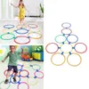 Sports Toys 2838cm Sensory Indoor Outdoor Toys for Kids Children Brain Games Hopscotch Jump Circle Rings Set Sports Entertainment Toy 231023