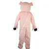 Costume della mascotte del maiale rosa di Halloween Personaggio a tema dei cartoni animati di alta qualità Carnevale per adulti Taglia Natale Festa di compleanno Fancy Outfit