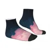 Herensokken Polyester Low Tube Galaxy Sparkling Clouds Ademende casual korte sok