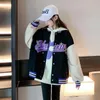 Jackor Spring Autumn Teen Girls Jacket Barn Fashion Baseball Uniform Sports Coat Birthday Gift 4 6 8 10 12 14 Year Kids kläder 231023