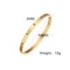 Artilady Love Bangle Bracciale rigido da uomo in acciaio inossidabile placcato oro 18k con cacciavite e zirconi