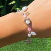 Link bransoletki naśladowanie serca Pearl Designer Star Tassel Biżuter