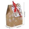 Juldekorationer Kraft Paper Presentväskor 24st Party Favor Wrapping Holiday Supply for Cookies Toys Winter