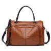 Evening Bags Women 2024 Design Soft Leather Shoulder Bag Large Capacity Handbag Versatile Crossbody Middle Age Mother Hand