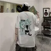 男性用男性用Tシャツダークスタイルゴシック様式のショートスリーブティーストリートウェアアニメ特大のグラフィックヴィンテージヒップホップトップデイリールーズTシャツ