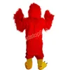 Costume de mascotte d'oiseau d'aigle rouge personnalisé, personnage de thème animé de dessin animé de qualité supérieure, taille adulte, fête de noël, tenue de publicité extérieure