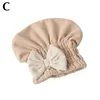 Asciugamano da donna assorbente cuffia per la doccia asciugarsi i capelli copricapo ad asciugatura rapida sauna spa lavaggio del viso cura della pelle struccante cappello