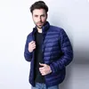 Piumino da uomo Parka Moda colletto rialzato da uomo giacca invernale piumino d'anatra bianco caldo cappotto corto casual da uomo slim primavera autunno top parka S-3XL 231023