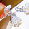 Stud Earrings Vintage Design Natural Pearl 3-4mm Mini Women Handmade Jewelry