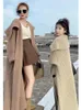 Women's Knits X-long Superb Plus Women Real Wool Blended Sweater Cardigans Overcoats Wholesale