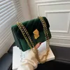 Çapraz vücut vintage kadife sıçrayıcı kadınlar arası vücut çantası kış lüks moda ruh çanta cüzdan ve çanta yeşil ve kırmızı şarap renkleri stylishyslbags