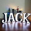 Party Decoration 18CM Letters Wedding Decorative LED Light White Digital Battery Night Baby Shower Decor