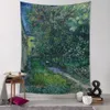 Tapestries Garden Path Tapestry Wall Hanging Van Gogh Oil Painting Abstract Mystic Tapiz Witchcraft Living Room Bedroom Decor 231023
