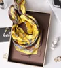 Fashion 70cm Small Square Towel Silk Scarf Women's Spring, Autumn and Winter Scarf with Shirt Sweater Thin Scarf Turtleneck Decoration