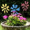 Garden Decorations Pinwheels Handmade Landscaping Portable Outdoor Stake Iron Lawn Windmill Patio Balcony Yard Wind Spinners Farm Supplies