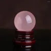 Novidade itens natural rosa bola de cristal ornamentos ásperos feriado presentes exclusivos para família e amigos lembranças h3m8