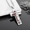 Pendant Necklaces Personalized Creative Design Cross Ball Sports Stainless Steel Necklace Men And Women Hip-Hop Punk Jewelry Gifts