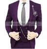 Costumes pour hommes Costume Homme Blazer Plage Revers cranté Tuxedos de mariage à simple boutonnage (veste gilet pantalon) trois pièces marié formel