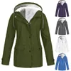 Womens Trench Coats Fashion Ladies Warm Windbreaker Coat Windproof Fleece Autumn Winter Women Hooded Jacket Outdoor Hiking Clothes Plus Size 231023