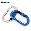 Carabiners Xinda O tipi Kilit Toka Otomatik Güvenlik Ana Master Carabiner çok renkli 5500lbs geçiş kanca tırmanma Rock Mountaineer ekipman 231021