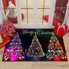 15''x23'' Indoor Carpet Non Slip Mat Christmas Rug Home Decoration Santa Man Deer Housewarming Gift Machine Washable Area Rugs Floor Bedroom Living Room