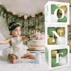 Andra evenemangsfestleveranser Baby Shower Decoration Boy Girl Transparent Balloon Box Letter Frist 1st Birthday Wedding Party Kön avslöjar dopdekoration 231023