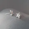 Boucles d'oreilles à tige en argent 925 pour femmes et filles, étoile, mode quotidienne, étoile de mer