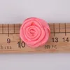 Haaraccessoires 400 stks/partij 25mm Satijnen Lint Rose Bloemhoofdjes Voor Bruiloft Decoratie Handgemaakte DIY Geschenkdoos Craft Scrapbooking