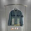 Coppia di cappotti con giacca di jeans Stone Stoe Island Heavy Industries Wash Badge