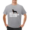 رجال Polos Rottweiler أبي من أي وقت مضى Cartoon T-Shirt Edition T Shirt Man Sports Fan Thirts Cotton