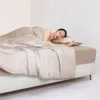 Set di biancheria da letto Liv Esthete Donna 100 Set di seta Champagne Oro Lamiera piana Federe Queen King Copripiumino Set da letto per il sonno 231023