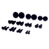Doll House Accessories 6mm/8mm/9mm/10mm/12mm Safety Eyes Black Color Fit For Crochet/Stuffed/Amigurumi Doll kommer med brickor 231023