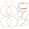 Hangers 4 Pcs Coat Hanger Towel Hooks Closet Organizer Accessory Iron Multi-functional Scarf Racks Clothes