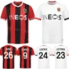 Club Team Soccer OGC Nice Jersey 23-24 FC 9 MOFFI 24 LABORDE 29 GUESSAND 28 BOUDAOUI 20 ATAL 55 NDAYISHIMIYE 4 DANTE 26 BARD 11 SANSON TODIBO LOTOMBA Kits de maillots de football