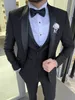 Newly arrived men's wedding dress ultra-thin and suitable for shawl lapels 3 pieces of formal best men's groom dress wedding dress Trajes De Hombre 231023