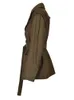 Trajes de mujer Blazers EAM Brown Pocket Belted Blazer Mujer Talla grande Solapa Manga larga Chaqueta holgada Moda Primavera Otoño 1DF336616 231021