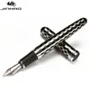 Penne stilografiche Jinhao X750 Stile classico Penna stilografica in metallo con clip in argento Penne a inchiostro in acciaio con pennino da 0,5 mm per articoli per ufficio regalo Materiale scolastico 231023