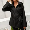 Trench coats femininos outono/inverno com capuz cintura jaqueta de chuva zip capa de chuva montagem ao ar livre