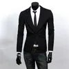 Mode Winter Zwart Rood Grijs Heren Casual Kleding Katoen Lange Mouw Casual Slim Fit Stijlvolle Pak Blazer Jassen Jassen