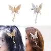 Headpieces 2Pcs Moving Butterfly Hair Clips Metal Wing Bride Wedding Decorative Head Pieces Accessories For Kids Girls Women