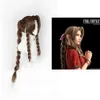 Final Fantasy VII Aerith Gainsborough Women Brown Long Curly Cosplay Wig Heat Resistant Synthetic Hair Peruca Wigs