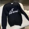 Knitwear Hoodie Women Mohair Saint Designer Sweater rund halströja Kvinnors tröja överdimensionerad kappa