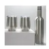 昇華空白ワインギフトセットステンレス鋼真空断熱ワインボトル500ml蓋付きワインタンブラー12オンスのガフボックス