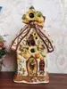 Kandelaars Keramische Kerst Zonnebloem Huis Kandelaar Home Decor Ambachten Woonkamer Eettafel Houder Ornamenten