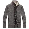 Men's Vests Knitted Mens Sweater Cardigan Coat Casual Faux Fur Wool Jackets Men Knitting Plus Size Warm 231020