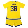 23 24 Boca Juniors Kids Kit Soccer Jerseys Cavani Fernandez Benedetto Marcos Rojo Zeballos Advincula Home Away 3rd Football Shirts