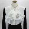 Bow Ties White Black Stand Fake Collar Women Autumn Sweater Half Shirt Blus Topps False Loptay Collars Neck Nep Kraagie