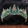 Couronne diadème en cristal de luxe, 5 couleurs, pour femmes, robe de soirée de mariage, élégante reine, couronne de mariée, bandeau, couvre-chef