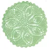 Bow slipsar bomhcs virkade bord doilies spets placemats handgjorda kustunderlägg runt doily valentiner hantverk mattor